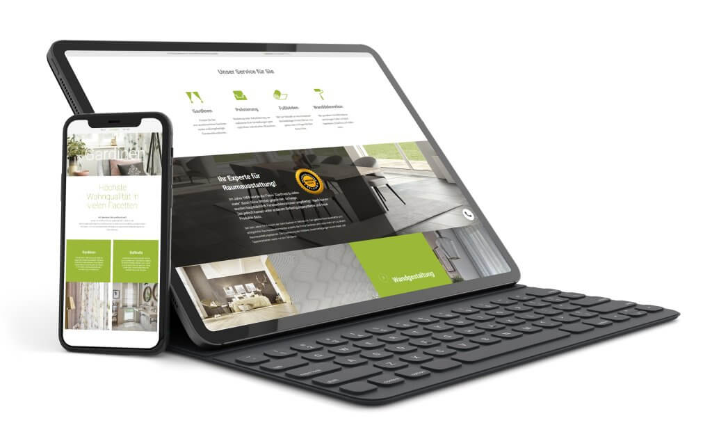 Webdesign für Raumausstattung Strobel