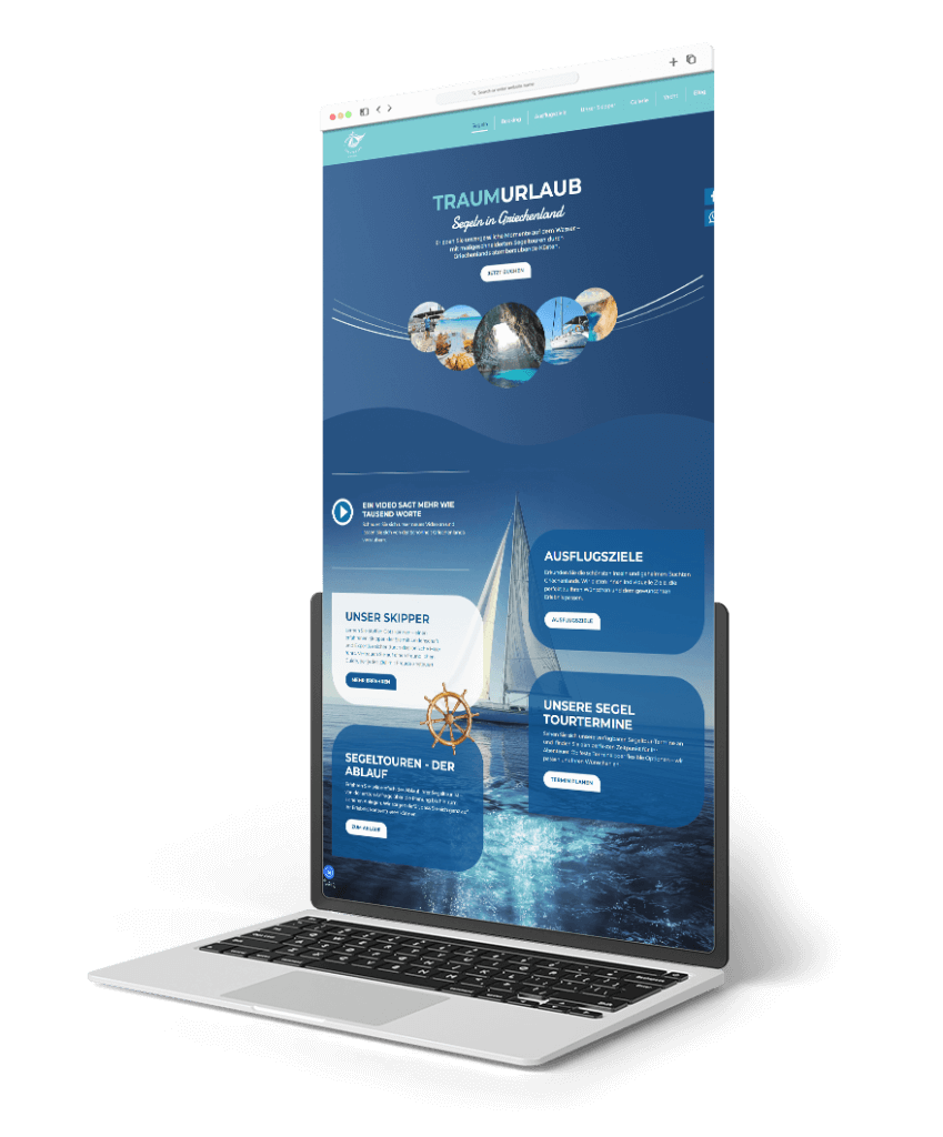 Webdesign für Sunny Greek Sailing