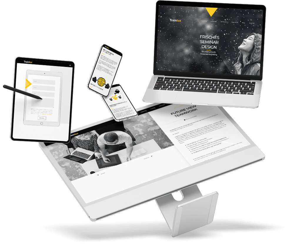 Gestaltung und Umsetzung der Trainlox Homepage
